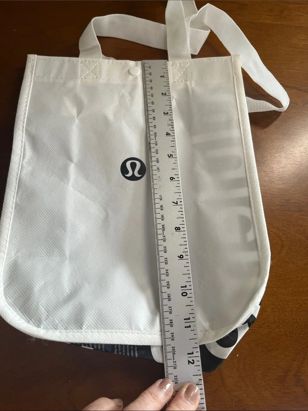 Lot of 4 Lululemon Reusable Tote Bag Set - White, Black & Red